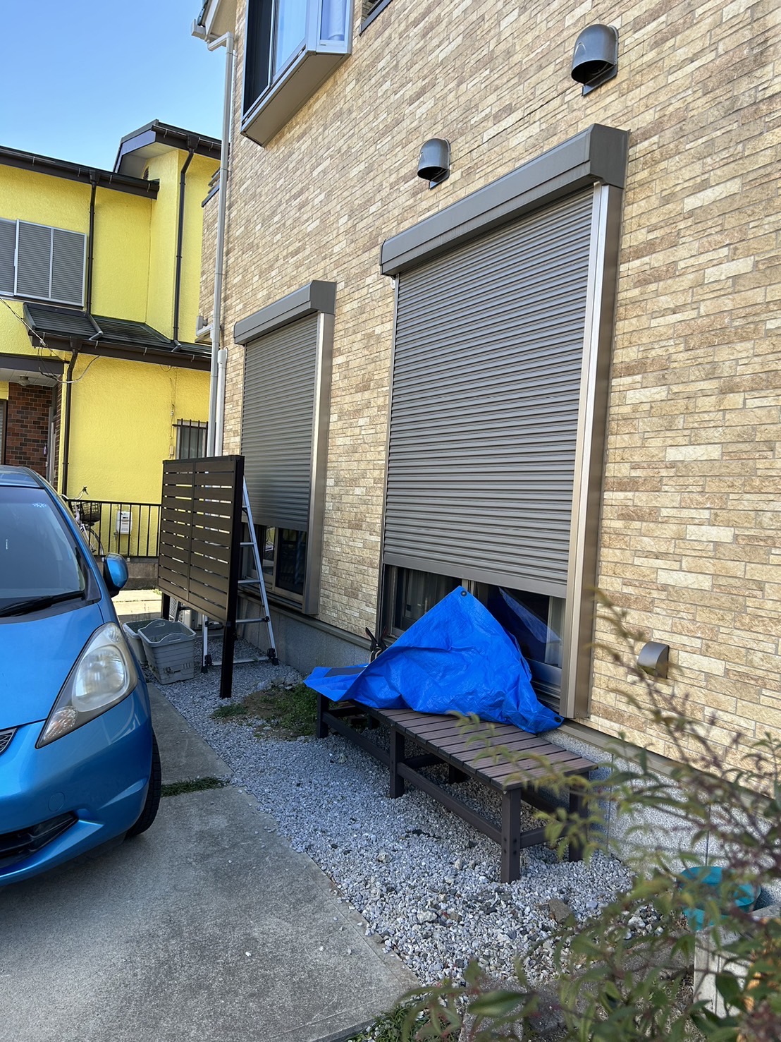 電動 窓 のシャッター施工事例