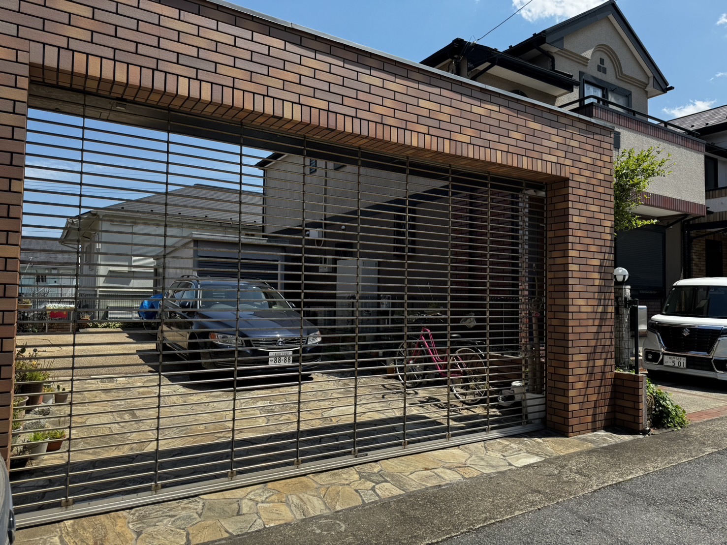 手動 ガレージ・車庫 のシャッター施工事例