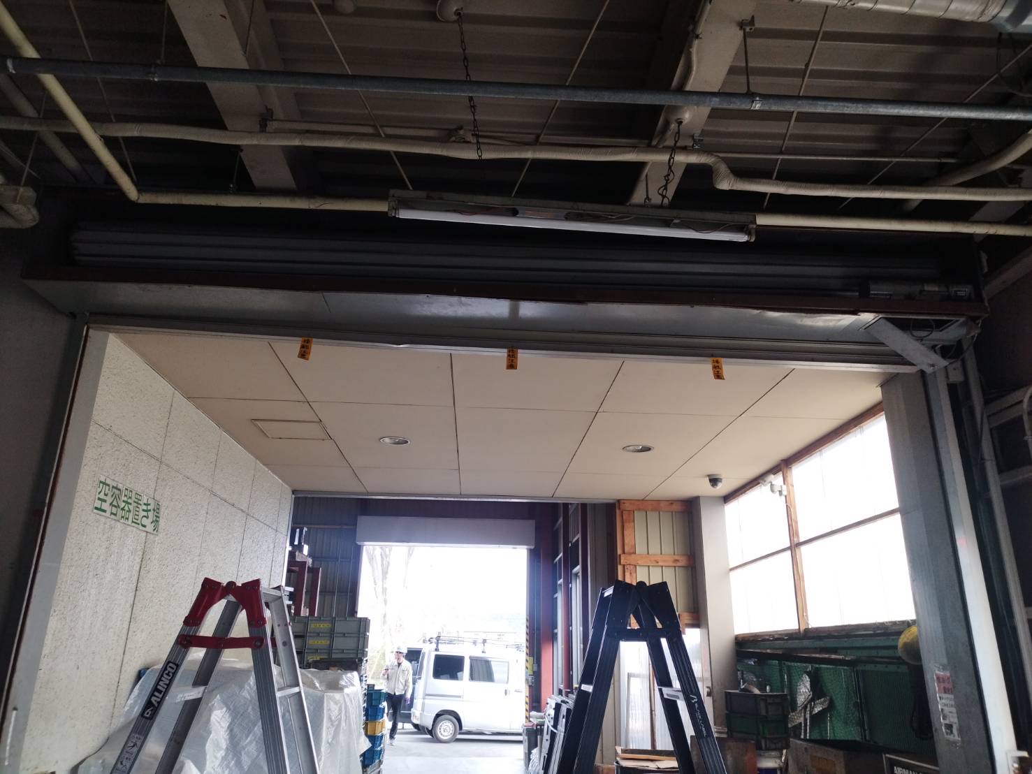 手動 倉庫・工場 のシャッター施工事例